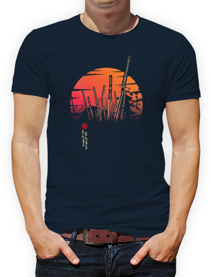 camisetas japonesas paco grafico samurai katanas