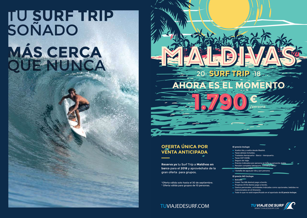 diseño gráfico de anuncio en revista surfing spain magazine freelance alicante