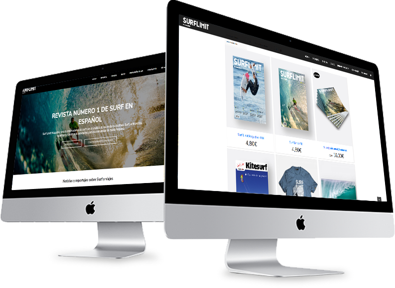 diseño web tienda online surflimit magazine diseñador grafico freelance alicante